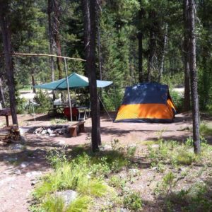 Our campsite at 3U2